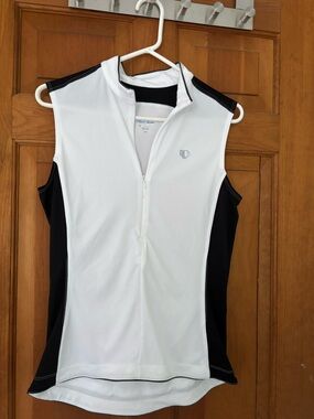 Pearl Izumi Black White Cycling Jersey Women’s Size L Moisture Wicking